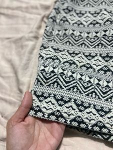 Patterned Mini Skirt