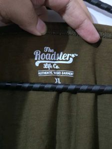 Roadster Olive Green Printed Tank Top / Vest