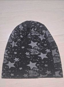 Men's Star Print Beanie Hat of 1