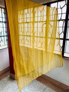 GOLDEN DUPATTA (SYNTHETIC) FOR WOMEN