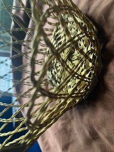 Two Diwali Gift - Basket Decorative Gold Wire