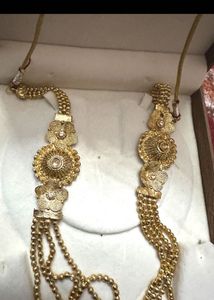 Elegant Gold-Tone Layered Necklace Unused