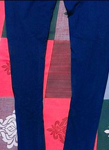 Blue and Pista Green Leggings Set
