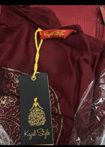 Kajal Maroon Dhoti Style Kurti/ Dres