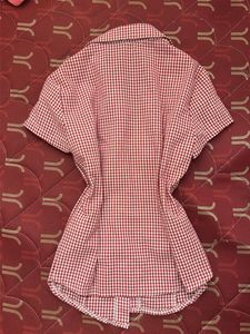 Classic Red Gingham NewMe Button-Up Shirt