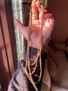 Gold Tone Layered Necklace