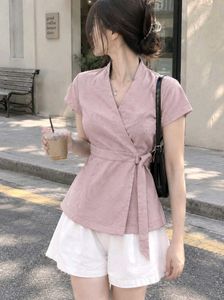 New with tag Stylish Pink Short Sleeve Blazer Top