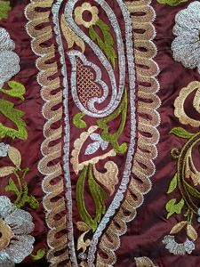 Embroidered Silk Sarees With Blouse Piece