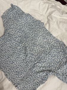 Floral Print Smocked Top