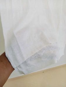 White V-Neck Tunic Top