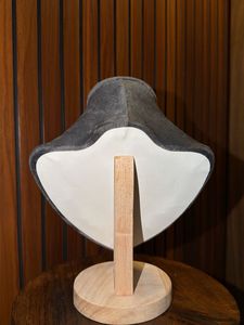 Deep Grey Velvet Necklace Display Bust