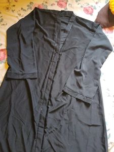 Black Abaya Style Maxi Dress