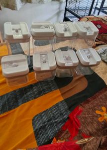 Set of 8 Airtight Food Storage Containers