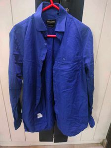 COBB Men's Royal Blue Casual Shirt