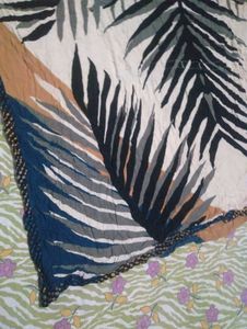 Stylish Tropical Print Kaftan Top