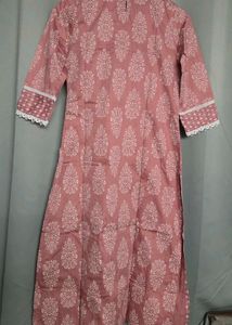 Beautiful Pink Printed Kurta Set