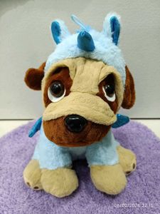 Adorable Dog Plush Toy in Unicorn Costume