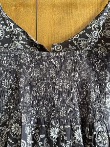 Floral Print Button-Front Midi Dress