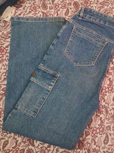 Classic Blue Cargo Jeans