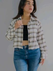 Classic Plaid Cropped Shirt