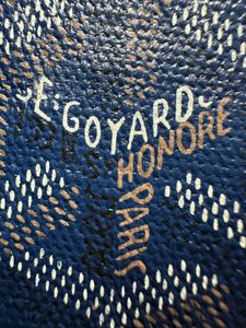 GOYARD Senat Clutch Navy Blue Goyardine