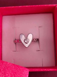 92.5 Heart Shaped Mother of Pearl Ring