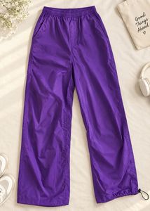 Purple Cargo Style Pants