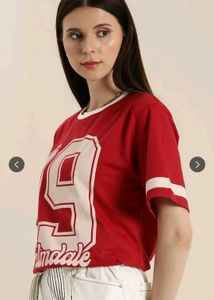 Red "19 Palmdale" Graphic T-Shirt