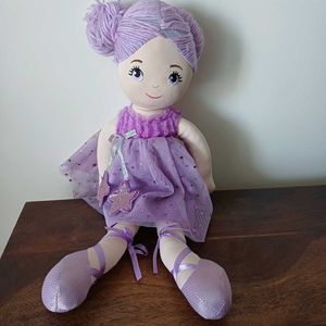 Sparkly Ballerina Rag Cloth Doll