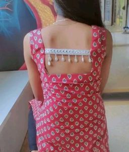 Elegant Red Printed Kurta