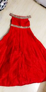 🔥SALE🔥Elegant Red Off-Shoulder Gown