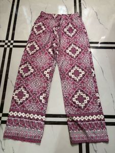 Stylish Printed Palazzo Pants with top and flat
