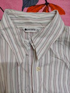Striped Long Sleeve Button-Up Shirt