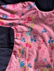 Vibrant Floral Pink Kurta Set