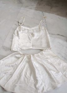 Satin Camisole &amp; Skirt Set