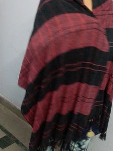 Red &amp; Black  Shawl