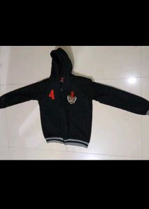 Black Zip-Up Hoodie ( for winter )