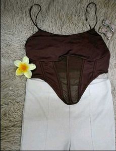 brand new (urbanic) Brown Corset Top