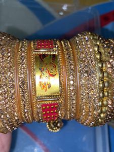 Golden and red Dulhan Chuda💕