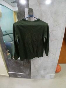 H&amp;M Olive Green Knit Sweater - Size S