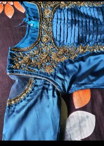 Stunning Blue Embroidered Lehenga Choli