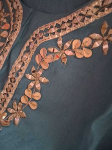 mint green kurta set with Dupatta