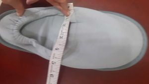 2 Indoor Slippers - soft flannel/cotton, rubber so