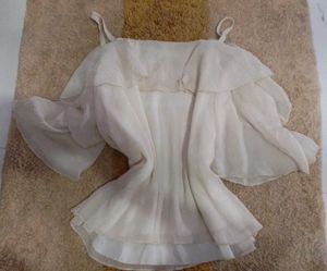 Chic Ruffle Cold Shoulder Top