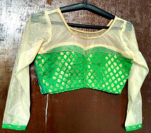 Green & Gold Blouse