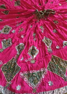 Embroidered Pink Lehenga Skirt