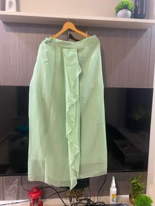 Elegant Green Embroidered Lehenga Choli Set