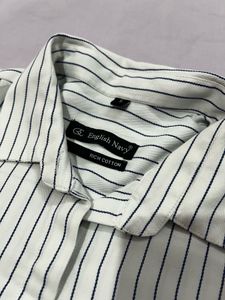 Classic Pinstripe Button-Up Shirt for women