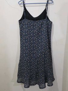 Retro V neck dress