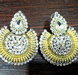 Kushal's Kundan Chandbali Earrings